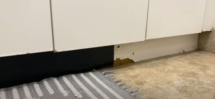 peel and stick renter friendly, How to fix chipped cabinets with border stickers
