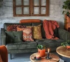 different styles of interior design, Color palette with an earthy style