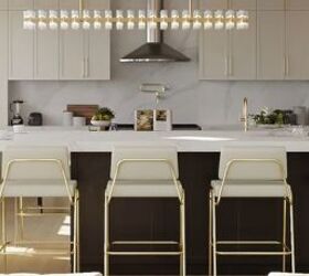 different styles of interior design, Glam kitchen counter
