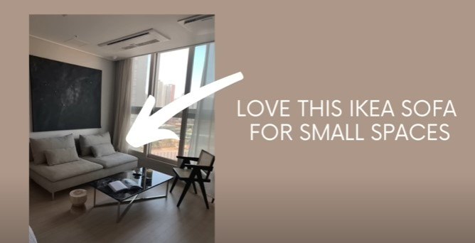 how to make a small home feel bigger, IKEA sofa
