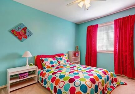 small bedroom ideas, Colorful bedroom design