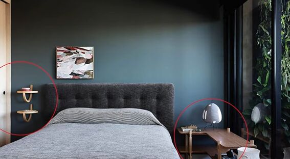 small bedroom ideas, Asymmetrical balance in beroom design