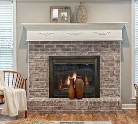 Important things to know before you decide to give your brick fireplace this popular makeover