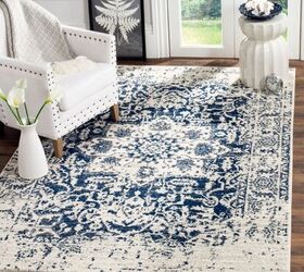 She found 13 of the best blue area rugs so that you don't have to