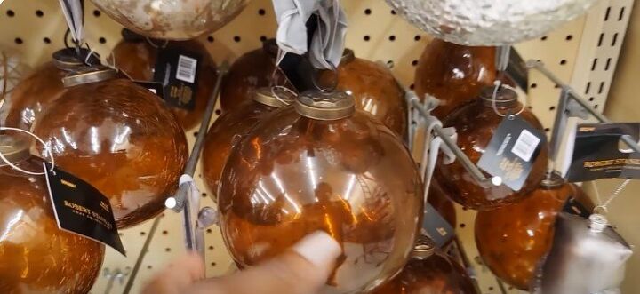 hobby lobby christmas, Robert Stanley amber glass ornament