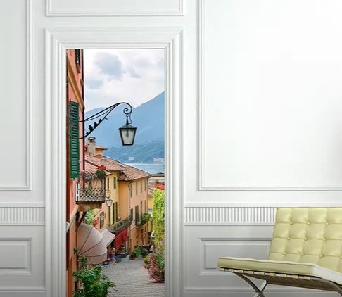 wallpaper decor ideas, Wallpaper on doors