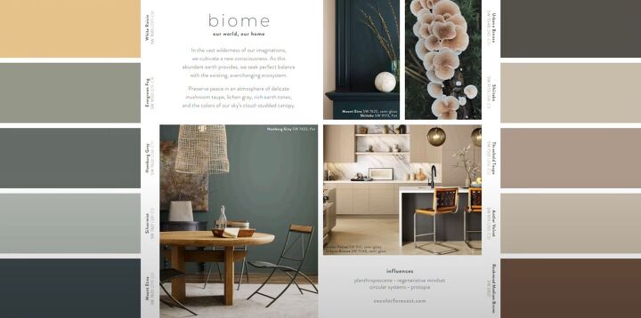 Biome color palette from Sherwin-Williams
