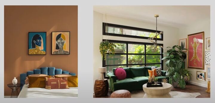 Using saturated colors in warm minimalism