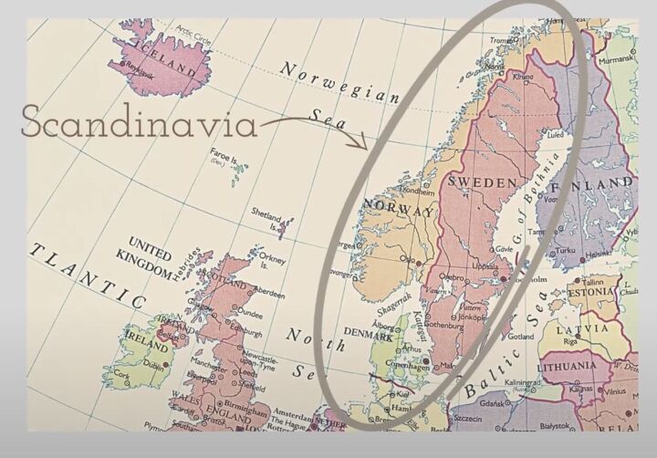 Map of Scandinavia