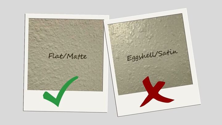 Flat or matte finish vs eggshell or satin
