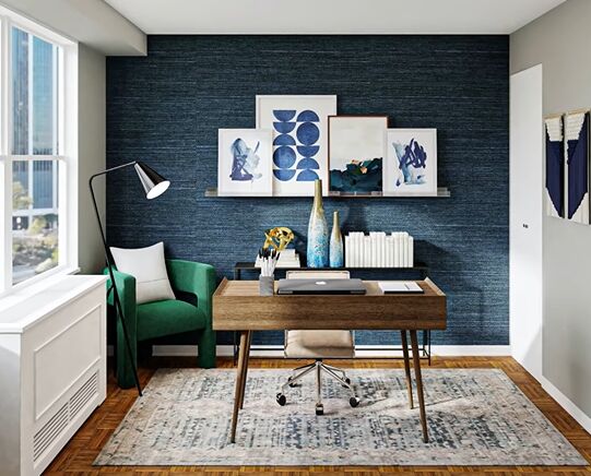 Textile accent wall