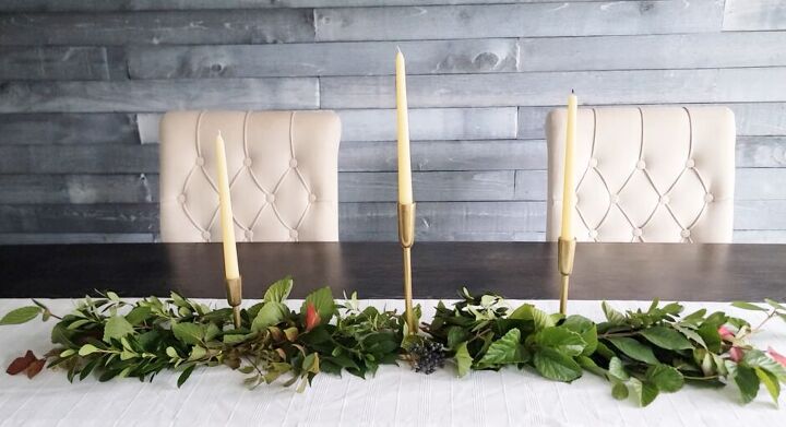 Adding berries to the centerpiece