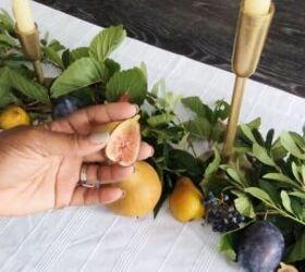 Cutting open fresh figs