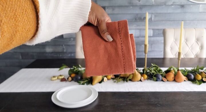 Burnt orange linen napkins