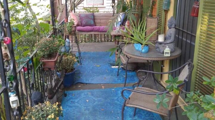modern bohemian style, Front porch before the makeover