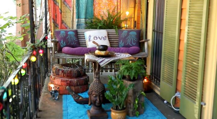 modern bohemian style, Modern bohemian front porch
