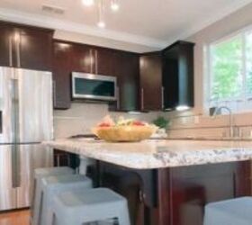 neutral house paint colors, Backless stools in the kitchen