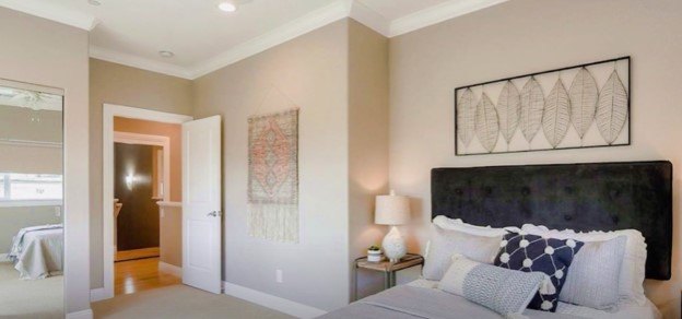 neutral house paint colors, Boho style bedroom