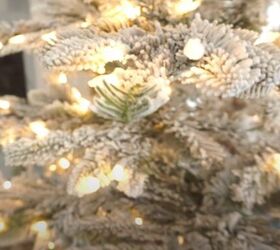 Closeup of Christmas tree lights