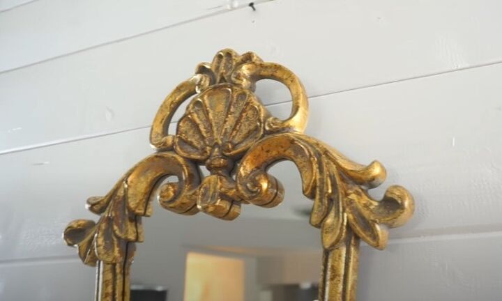 Top of the gold mirror