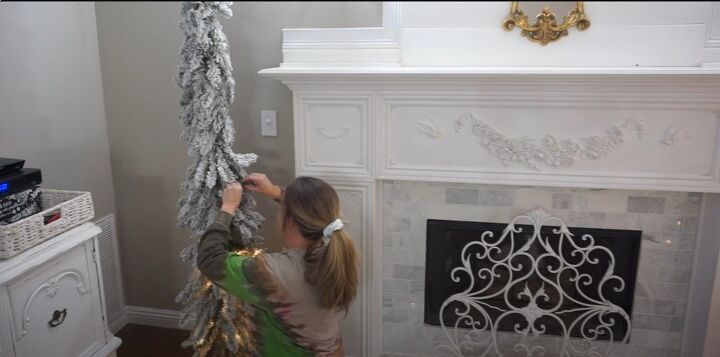 Adding lights to a small, thin Christmas tree