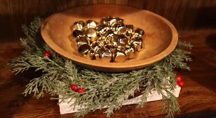 Jingle bells displayed in a bowl
