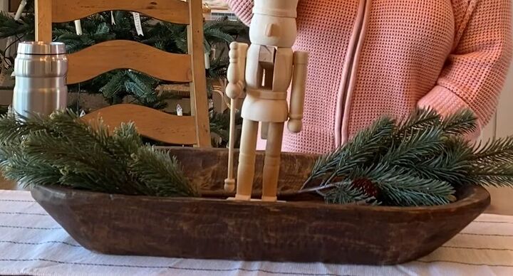 Christmas dough bowl idea with a nutcracker