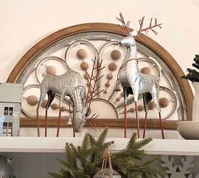 christmas decorations dining room, Galvanized deer ornaments