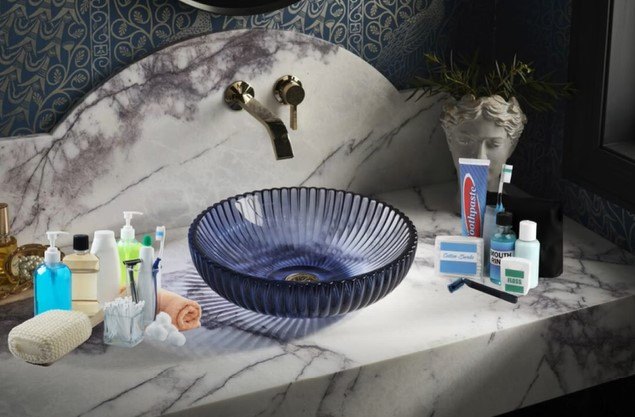 Cluttered sink