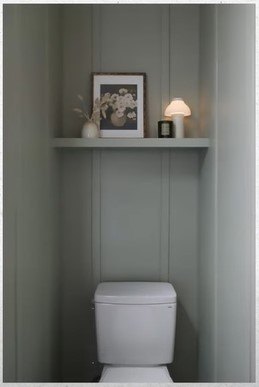 Shelf above the toilet