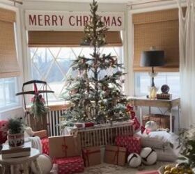 cottage christmas decor, Family room decorated for Christmas