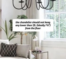 Chandelier hanging in a living space example 2