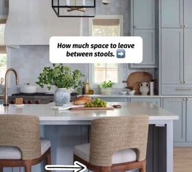 how to choose a bar stool, Space between bar stools