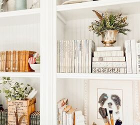 How to style your bookshelves for a charming vintage Christmas look