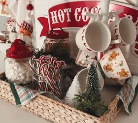 christmas house decorations, How to make a hot cocoa bar