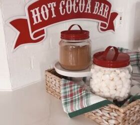 christmas house decorations, Canisters of marshmallows and cocoa