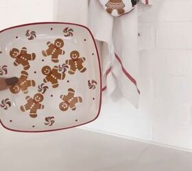 christmas house decorations, Plates with gingerbread men