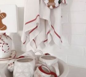 christmas house decorations, Santa mugs