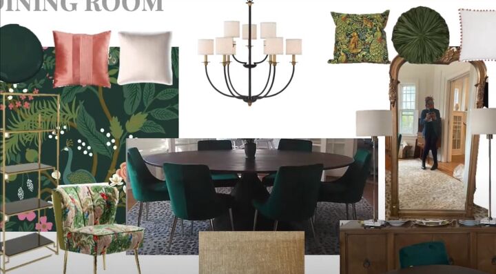 Maximalist & Hollywood Regency Dining Room Makeover | Redesign