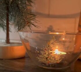 Cheap Christmas decorations with candles