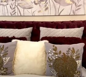 guest bedroom ideas, Guest bedroom in burgundy and cream