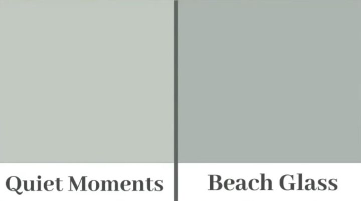 benjamin moore paint colors, Quiet Moments and Beach Glass by Benjamin Moore
