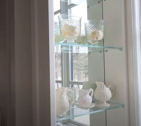 how to make your home look luxurious, Glass built in shelf alcove area