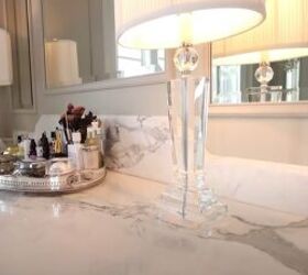 how to make your home look luxurious, Bathroom counter with a marble top