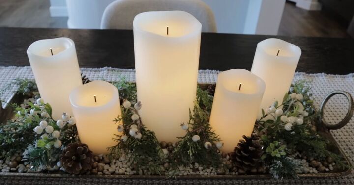holiday decorating ideas, Adding pine cones