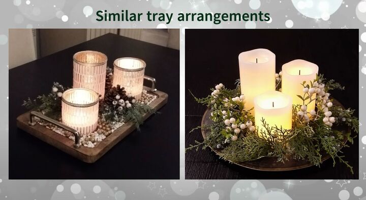 holiday decorating ideas, Trays with candles and decor