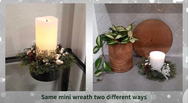 holiday decorating ideas, Using mini wreaths in decor