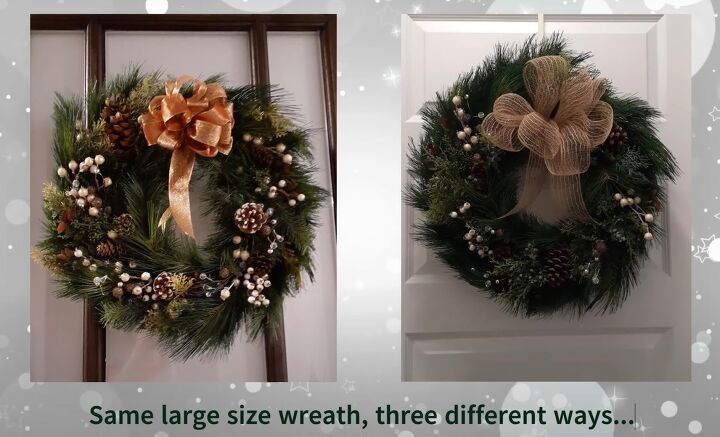 holiday decorating ideas, Large wreath on a door