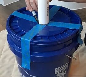 holiday hacks, Marking the pipe on the lid