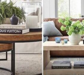 coffee table styling, Greenery on a coffee table